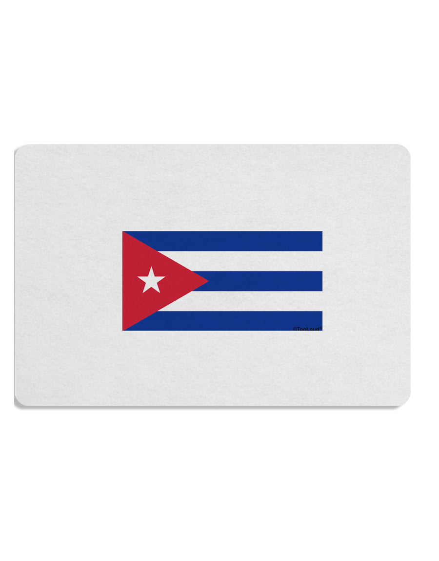 Cuba Flag Cubana Placemat by TooLoud Set of 4 Placemats-Placemat-TooLoud-White-Davson Sales