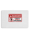 Danger - Crazy Girlfriend Placemat Set of 4 Placemats-Placemat-TooLoud-White-Davson Sales