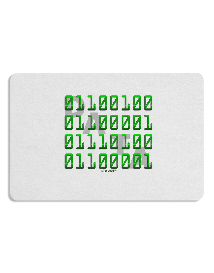 Binary Data Green Placemat Set of 4 Placemats-Placemat-TooLoud-White-Davson Sales