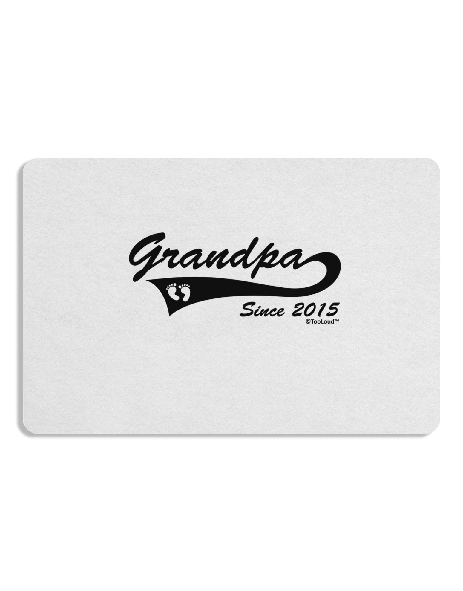 Grandpa Since 2015 Placemat by TooLoud Set of 4 Placemats-Placemat-TooLoud-White-Davson Sales