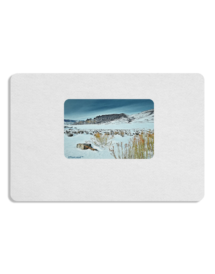 CO Snow Scene Placemat Set of 4 Placemats-Placemat-TooLoud-White-Davson Sales