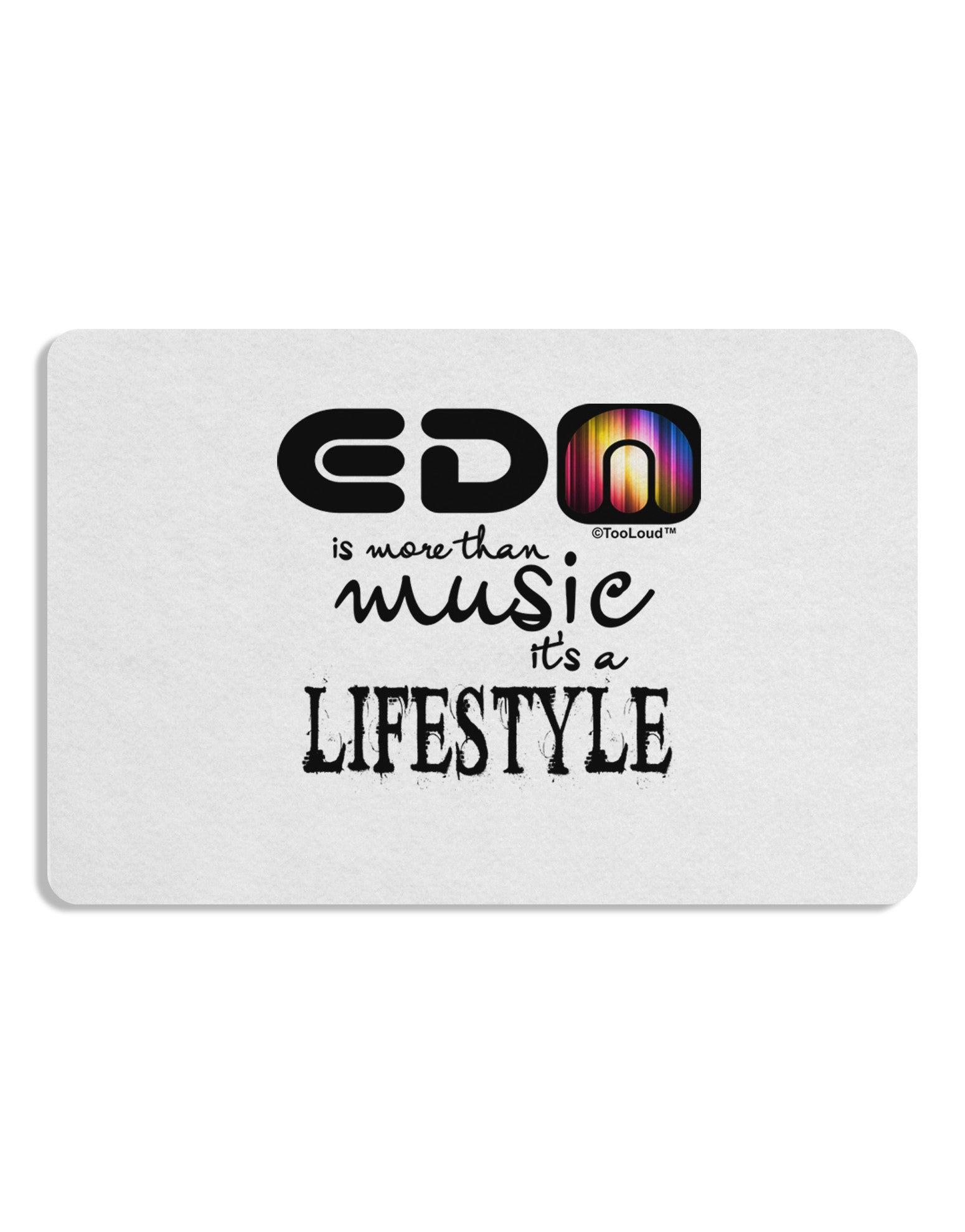 EDM - A Lifestyle Placemat Set of 4 Placemats-Placemat-TooLoud-White-Davson Sales