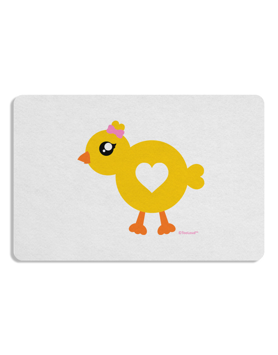 Cute Chick with Bow Placemat by TooLoud Set of 4 Placemats-Placemat-TooLoud-White-Davson Sales