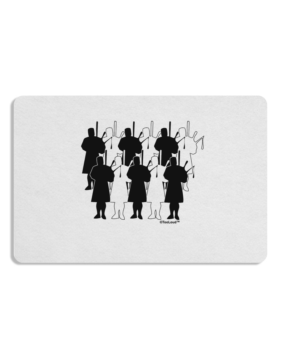 Eleven Pipers Piping Placemat Set of 4 Placemats-Placemat-TooLoud-White-Davson Sales