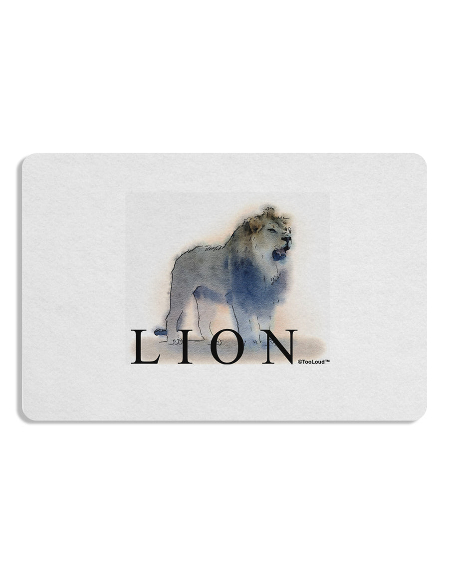 Lion Watercolor B Text Placemat Set of 4 Placemats-Placemat-TooLoud-White-Davson Sales