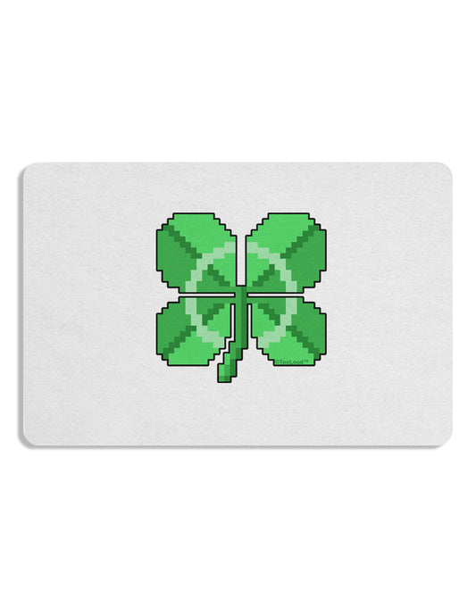 Pixel Four Leaf Clover Placemat Set of 4 Placemats-Placemat-TooLoud-White-Davson Sales