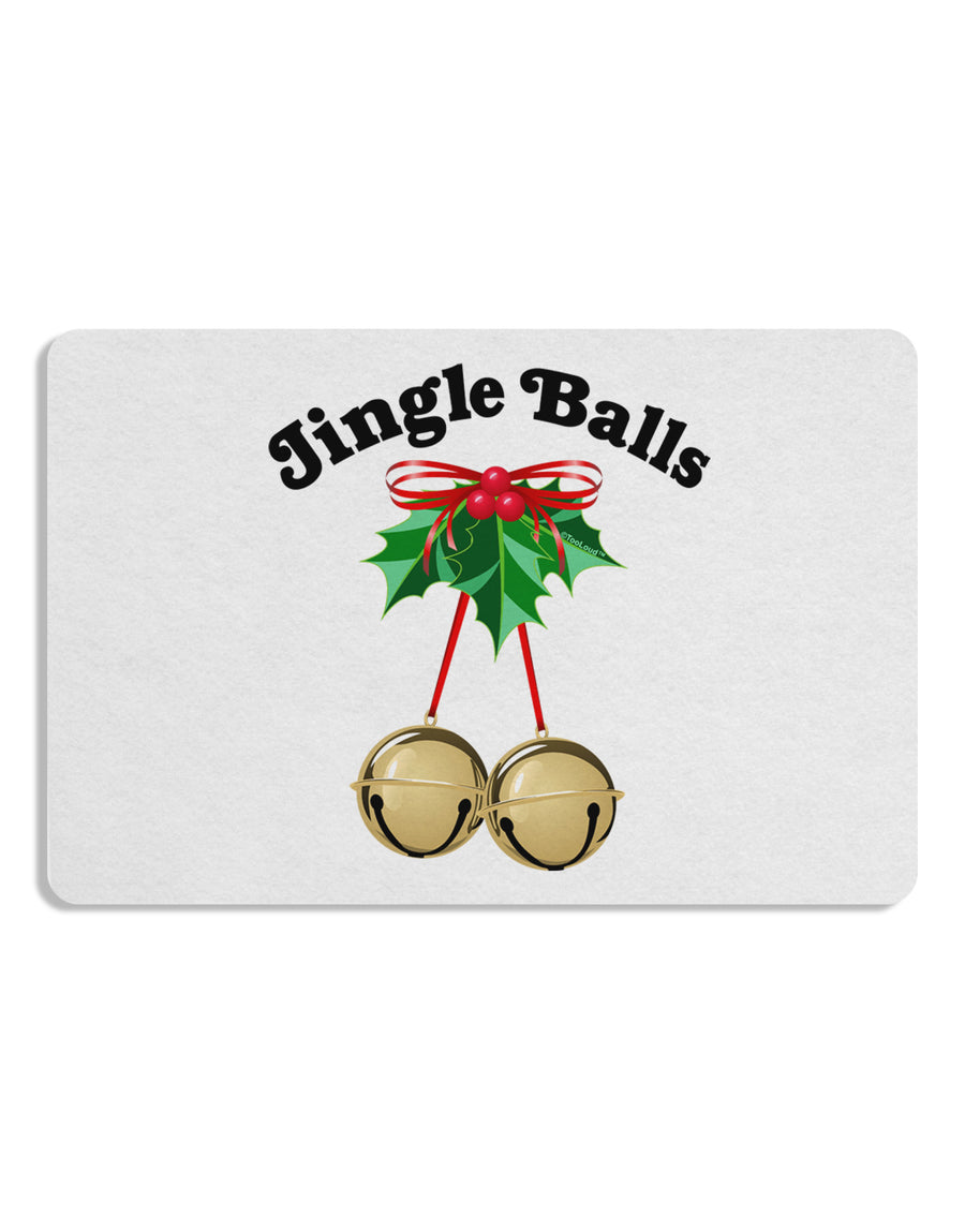 Jingle Balls with Text Placemat Set of 4 Placemats-Placemat-TooLoud-White-Davson Sales