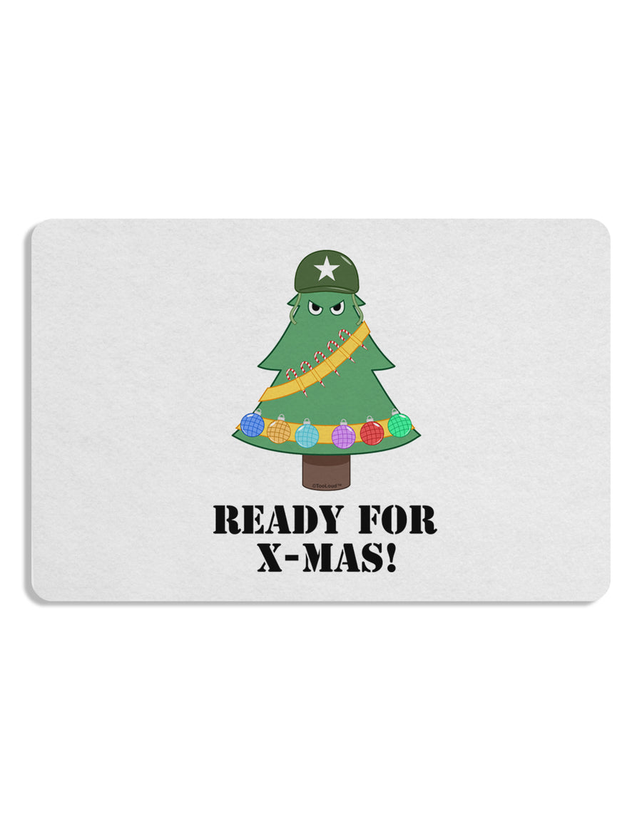 Christmas Tree - Ready for X-Mas 12 x 18 Placemat Set of 4 Placemats-Placemat-TooLoud-White-Davson Sales