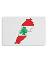 Lebanon Flag Silhouette Placemat Set of 4 Placemats-Placemat-TooLoud-White-Davson Sales