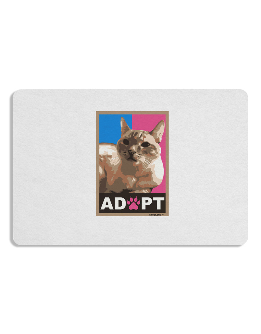Adopt Cute Kitty Cat Adoption Placemat Set of 4 Placemats-Placemat-TooLoud-White-Davson Sales