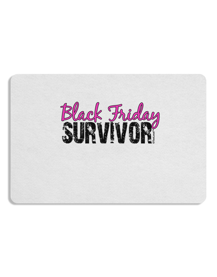 Black Friday Survivor Placemat Set of 4 Placemats-Placemat-TooLoud-White-Davson Sales