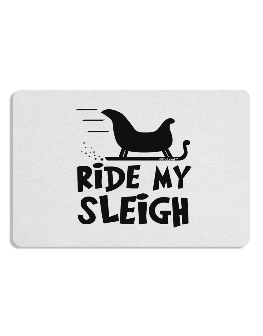 Ride My Sleigh BnW Placemat Set of 4 Placemats-Placemat-TooLoud-White-Davson Sales