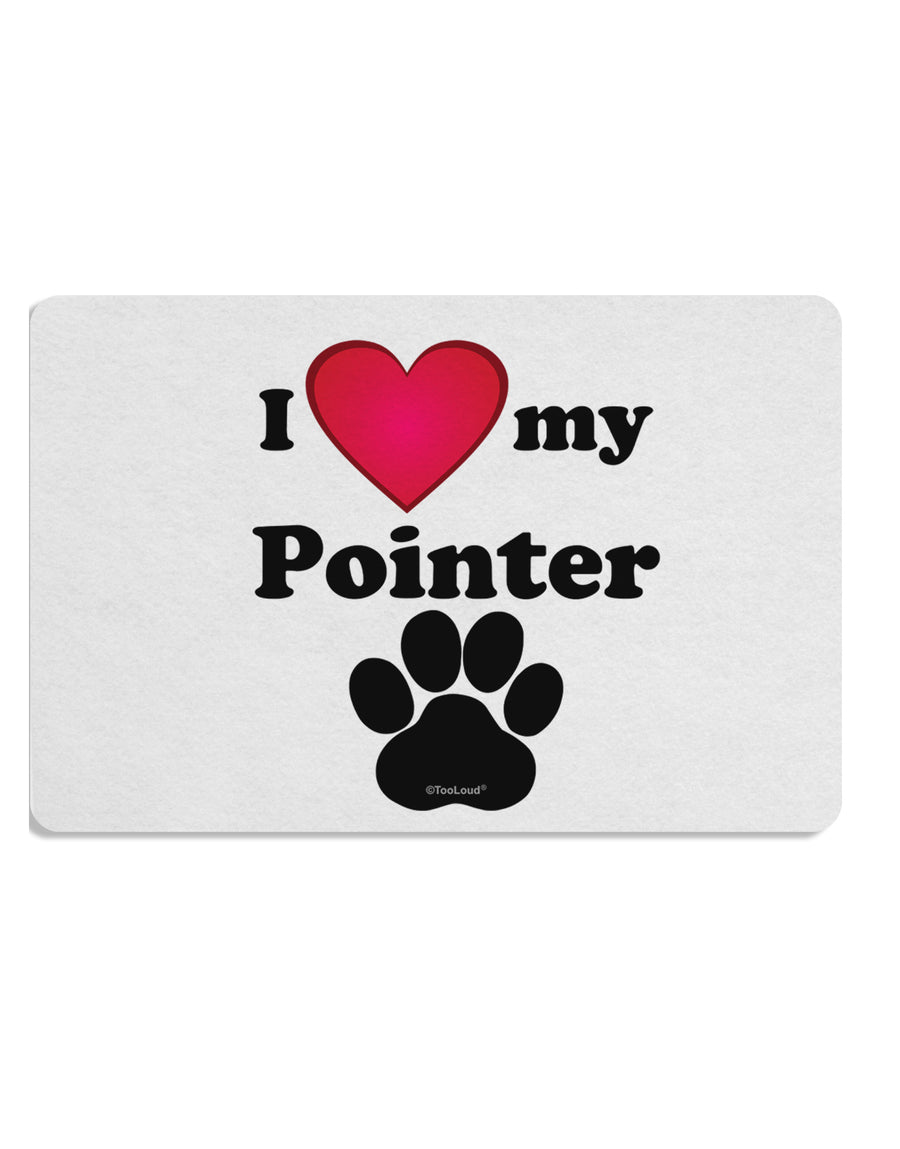 I Heart My Pointer Placemat by TooLoud Set of 4 Placemats-Placemat-TooLoud-White-Davson Sales