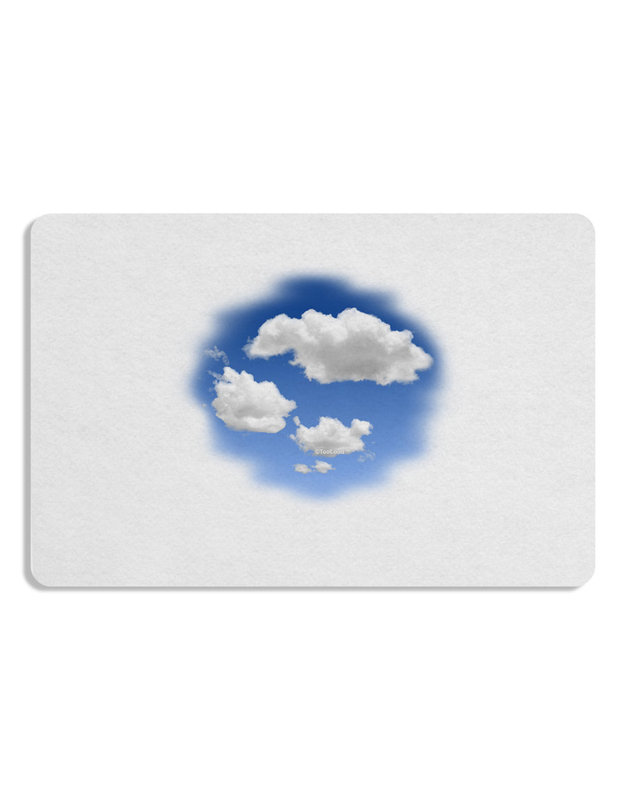 Blue Sky Puffy Clouds Placemat Set of 4 Placemats-Placemat-TooLoud-White-Davson Sales