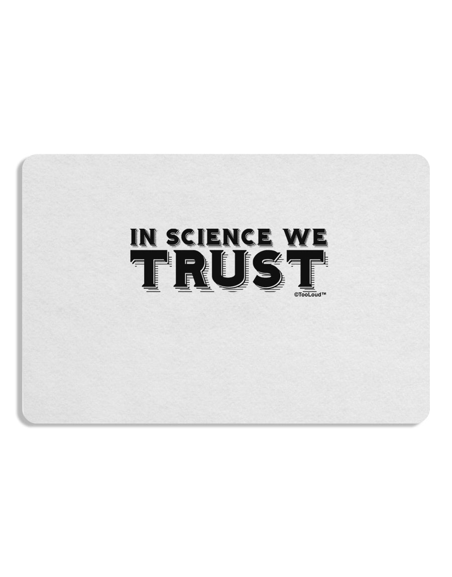 In Science We Trust Text Placemat by TooLoud Set of 4 Placemats-Placemat-TooLoud-White-Davson Sales