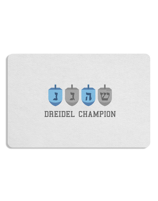 Dreidel Champion Hanukkah 12 x 18 Placemat Set of 4 Placemats-Placemat-TooLoud-White-Davson Sales