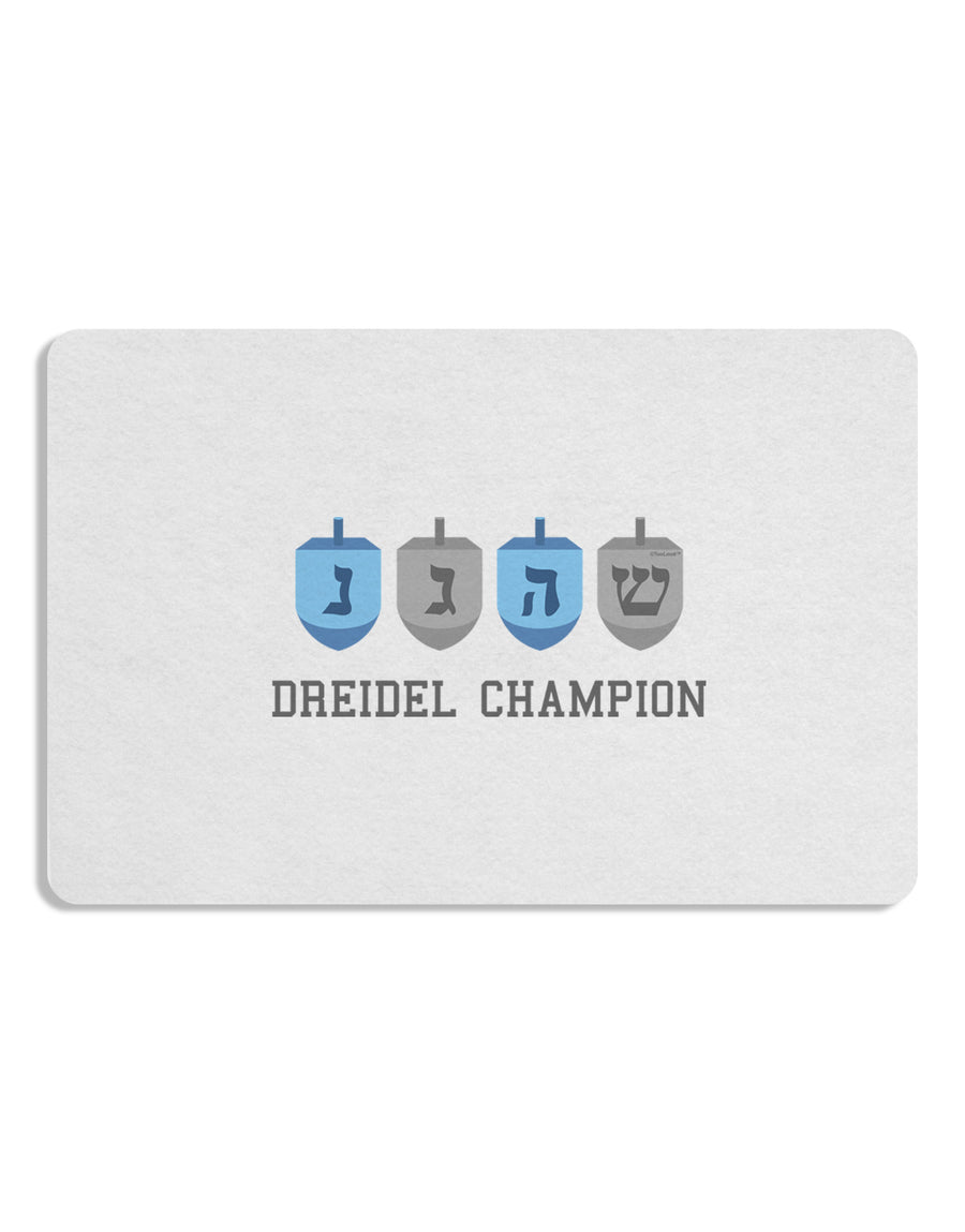 Dreidel Champion Hanukkah 12 x 18 Placemat Set of 4 Placemats-Placemat-TooLoud-White-Davson Sales