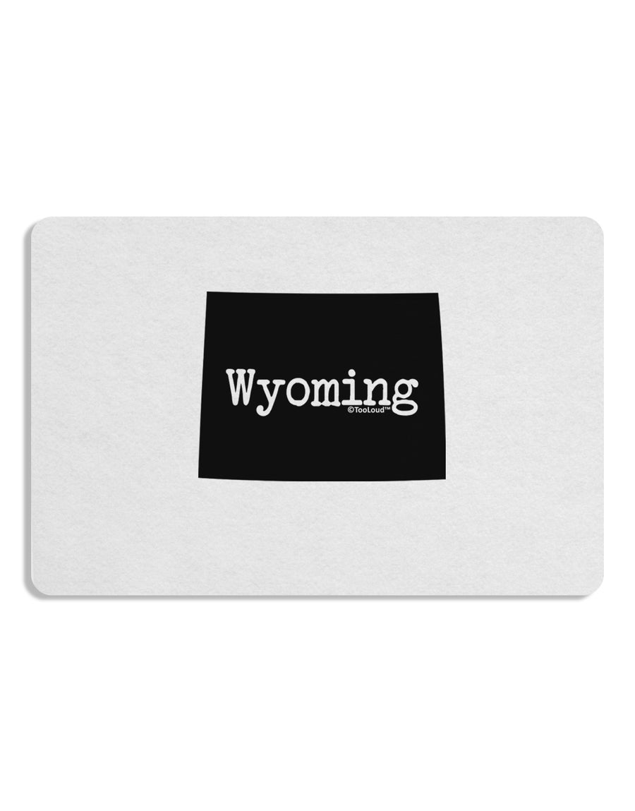 Wyoming - United States Shape Placemat Set of 4 Placemats-Placemat-TooLoud-White-Davson Sales