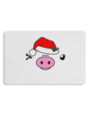 Kyu-T Face Oinkette Santa Hat Girl Pig 12 x 18 Placemat Set of 4 Placemats-Placemat-TooLoud-White-Davson Sales