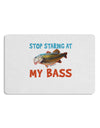 Stop Staring At My Bass Placemat Set of 4 Placemats-Placemat-TooLoud-White-Davson Sales