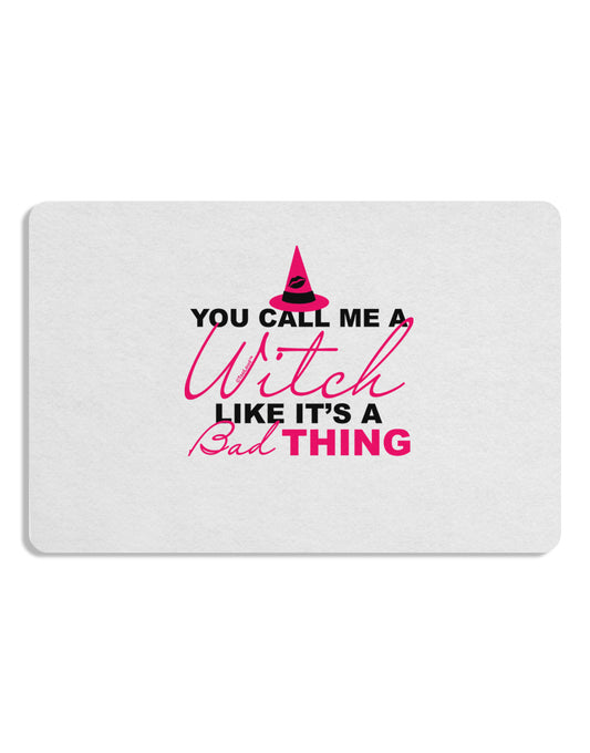 Witch - Bad Thing Text Placemat Set of 4 Placemats-Placemat-TooLoud-White-Davson Sales