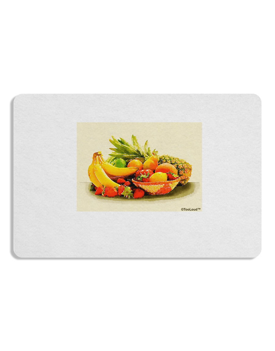 Watercolor Fruit Bowl 2 Placemat Set of 4 Placemats-Placemat-TooLoud-White-Davson Sales