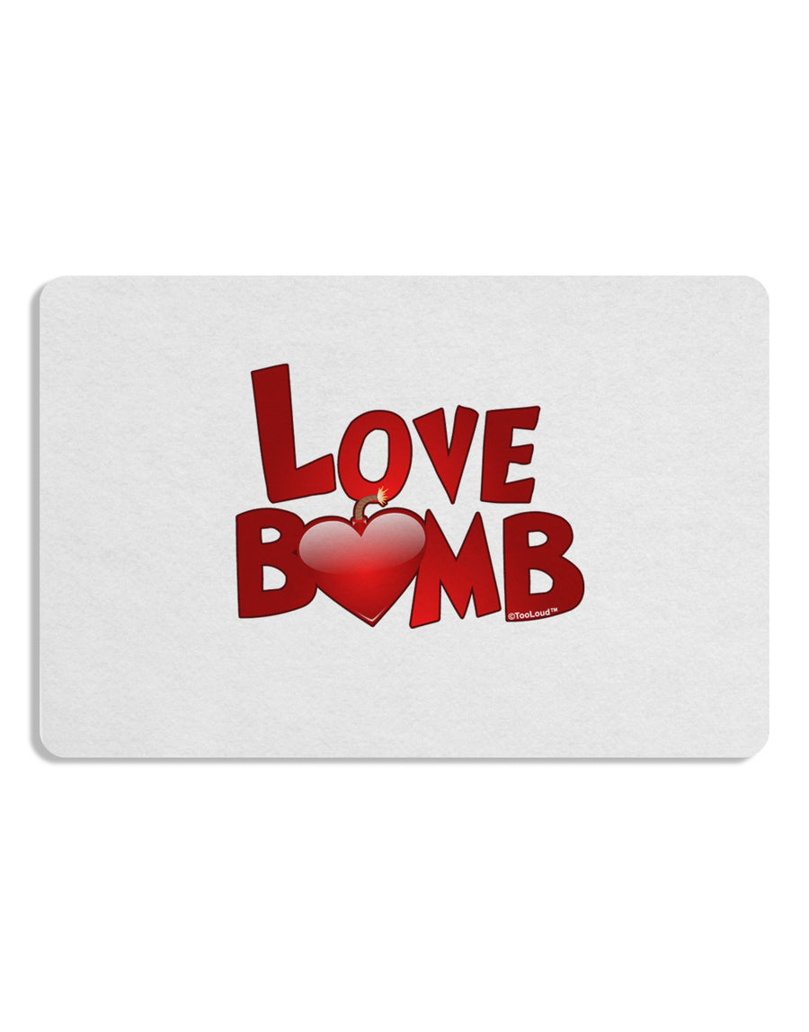 Love Bomb Text Placemat Set of 4 Placemats-Placemat-TooLoud-White-Davson Sales