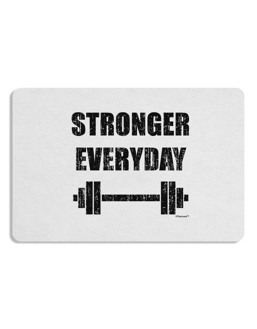 Stronger Everyday Gym Workout 12 x 18 Placemat Set of 4 Placemats-Placemat-TooLoud-White-Davson Sales