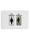 Your Girlfriend My Girlfriend Military Placemat by TooLoud Set of 4 Placemats-Placemat-TooLoud-White-Davson Sales