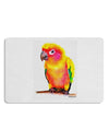 Sun Conure Parrot Watercolor Placemat Set of 4 Placemats-Placemat-TooLoud-White-Davson Sales