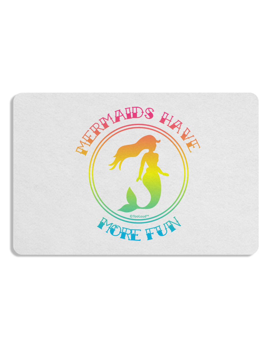 Mermaids Have More Fun - Beachy Colors Placemat Set of 4 Placemats-Placemat-TooLoud-White-Davson Sales