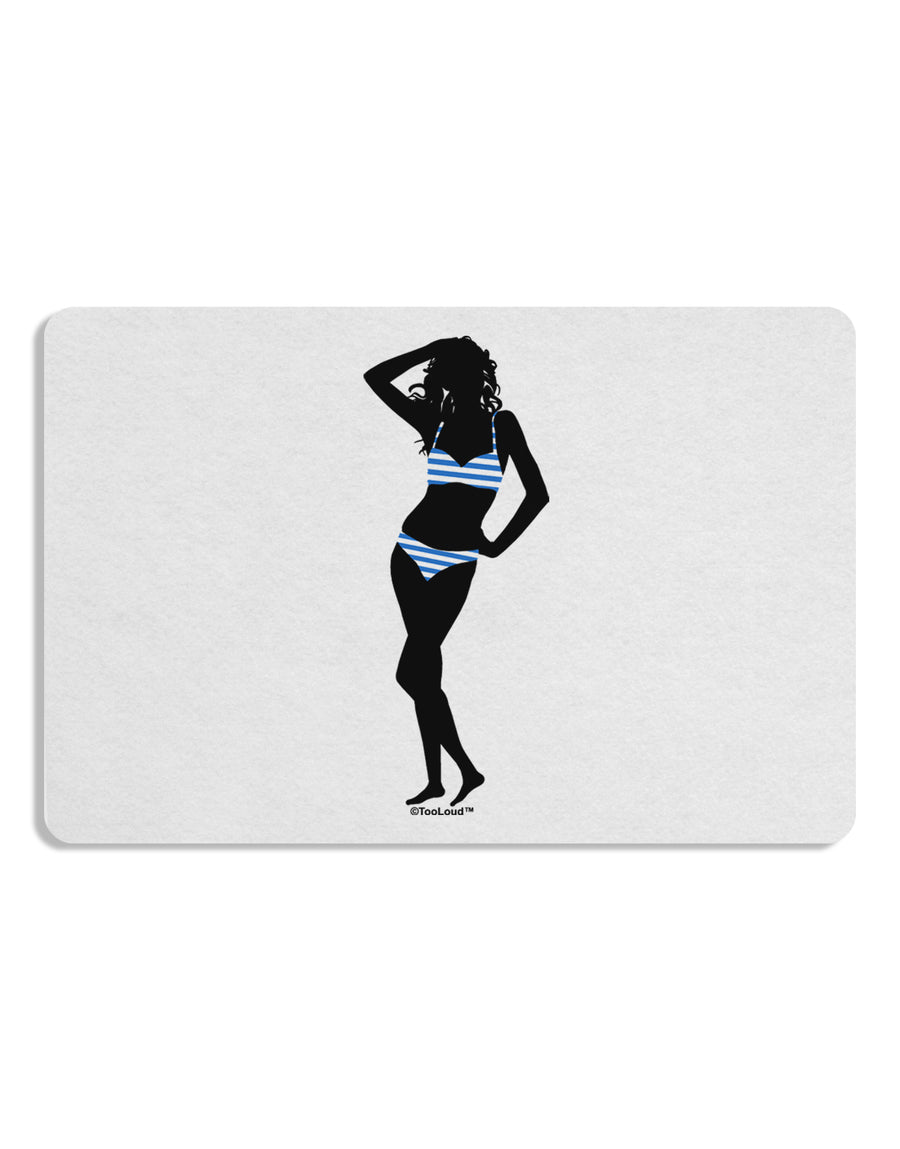 Stripes Bikini Shadow Placemat by TooLoud Set of 4 Placemats-Placemat-TooLoud-White-Davson Sales