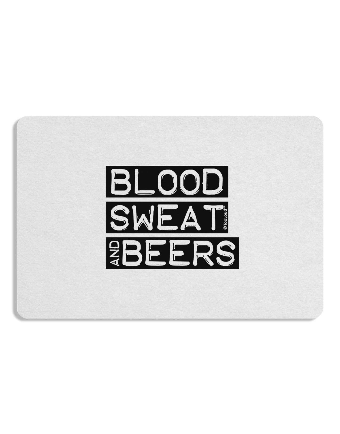 Blood Sweat and Beers Design Placemat by TooLoud Set of 4 Placemats-Placemat-TooLoud-White-Davson Sales
