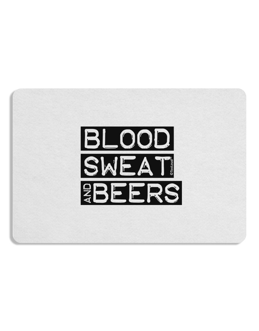 Blood Sweat and Beers Design Placemat by TooLoud Set of 4 Placemats-Placemat-TooLoud-White-Davson Sales