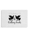 Four Calling Birds Text Placemat Set of 4 Placemats-Placemat-TooLoud-White-Davson Sales