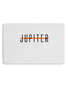 Planet Jupiter Earth Text Only Placemat by TooLoud Set of 4 Placemats-Placemat-TooLoud-White-Davson Sales