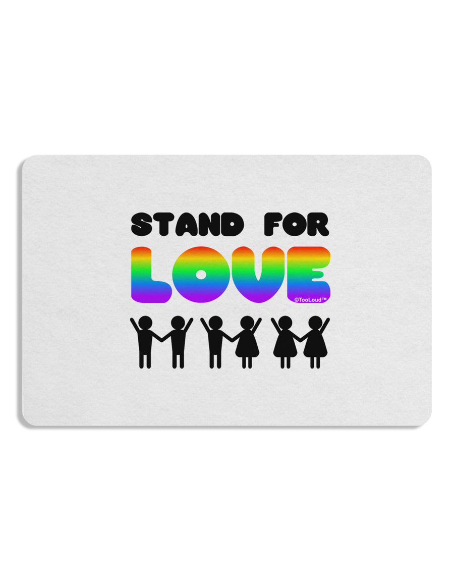 Stand For Love Rainbow Placemat Set of 4 Placemats-Placemat-TooLoud-White-Davson Sales