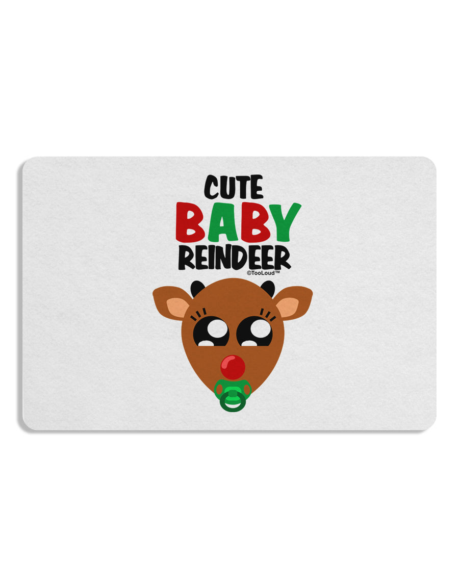 Cute Baby Reindeer Matching Deer Placemat Set of 4 Placemats-Placemat-TooLoud-White-Davson Sales