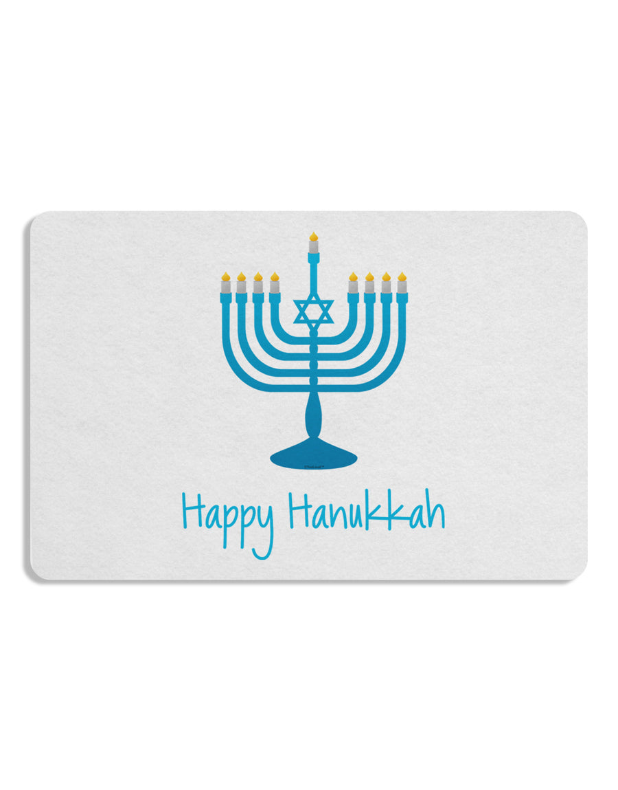 Happy Hanukkah Menorah 12 x 18 Placemat Set of 4 Placemats-Placemat-TooLoud-White-Davson Sales