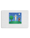 UFO Stopping At an Out-house Placemat by TooLoud Set of 4 Placemats-Placemat-TooLoud-White-Davson Sales