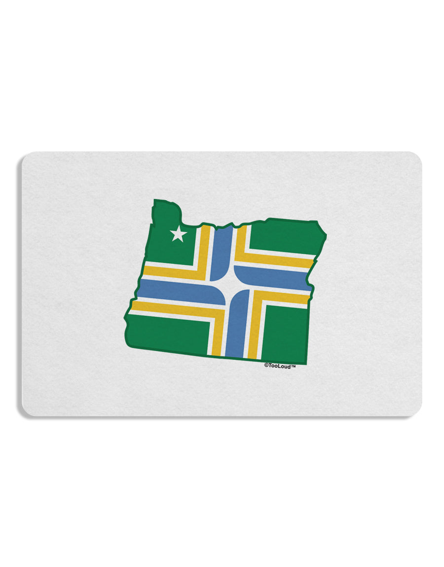 Portland Oregon Flag Placemat Set of 4 Placemats-Placemat-TooLoud-White-Davson Sales