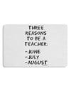 Three Reasons to Be a Teacher - June July August Placemat Set of 4 Placemats-Placemat-TooLoud-White-Davson Sales