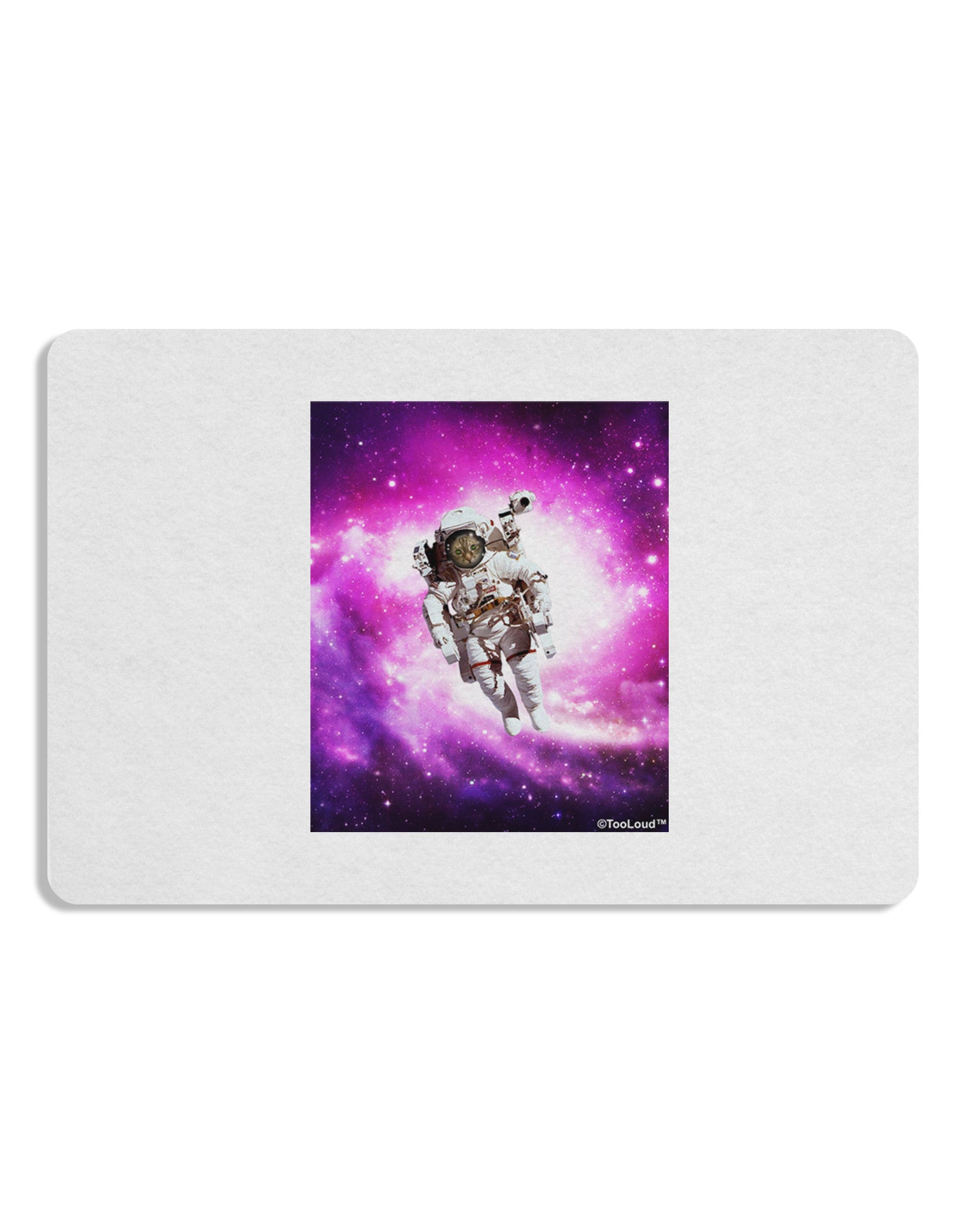 Astronaut Cat Placemat Set of 4 Placemats-Placemat-TooLoud-White-Davson Sales