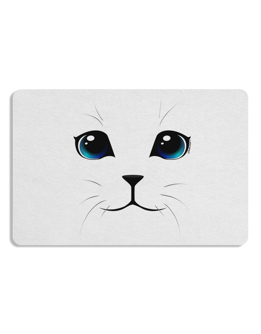 Blue-Eyed Cute Cat Face Placemat Set of 4 Placemats-Placemat-TooLoud-White-Davson Sales