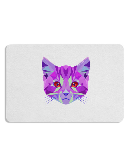 Geometric Kitty Purple Placemat Set of 4 Placemats-Placemat-TooLoud-White-Davson Sales