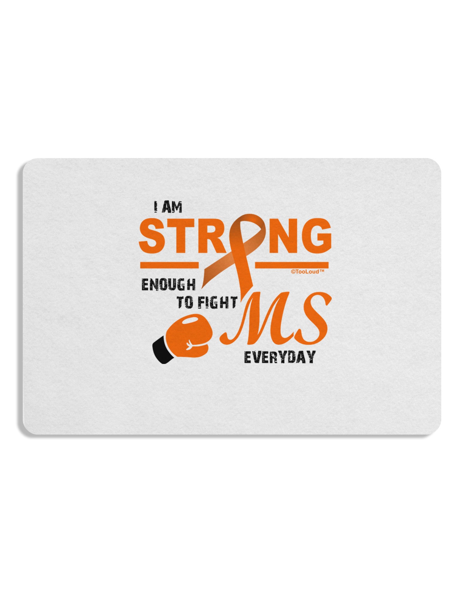 MS - I Am Strong Placemat Set of 4 Placemats-Placemat-TooLoud-White-Davson Sales