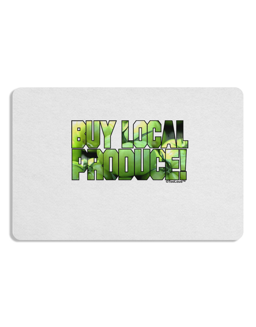 Buy Local - Green Tomatoes Text Placemat Set of 4 Placemats-Placemat-TooLoud-White-Davson Sales