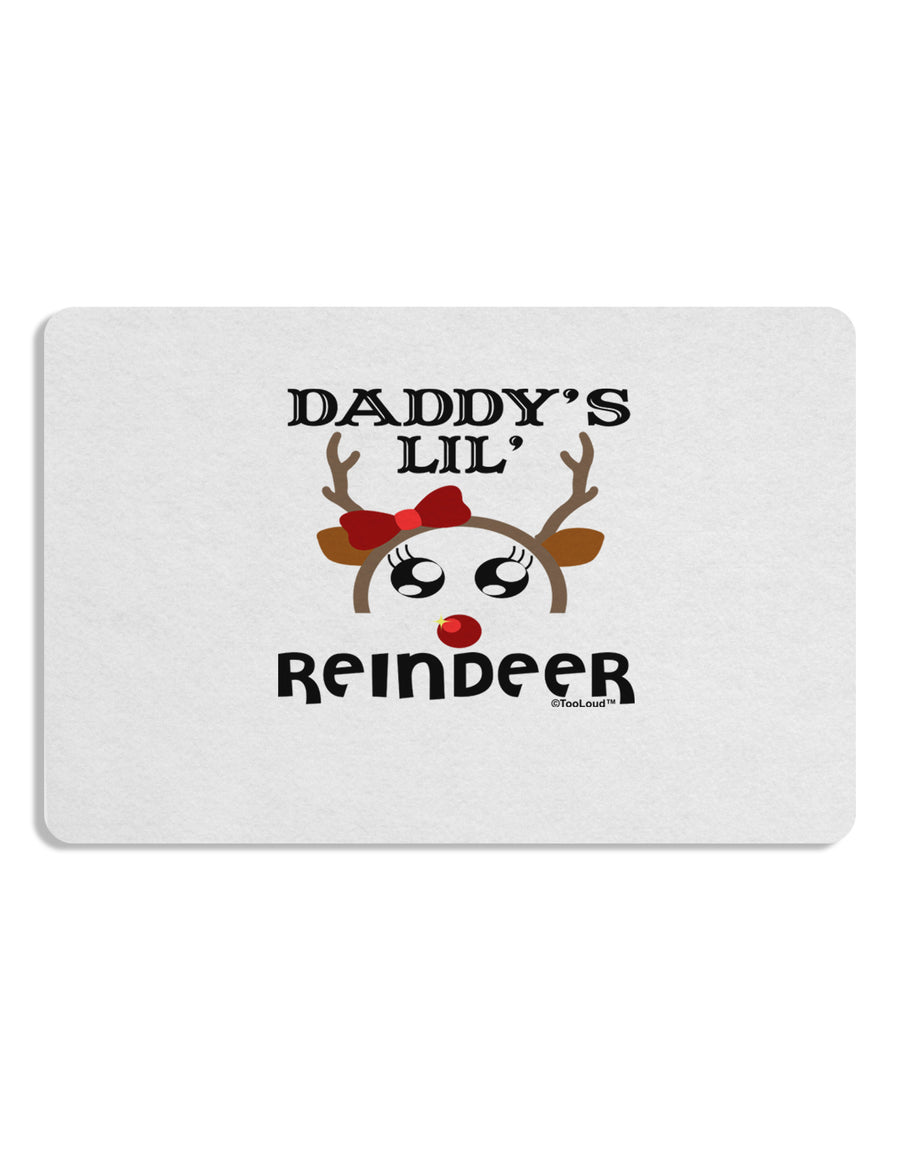 Daddy's Lil Reindeer Girl Placemat Set of 4 Placemats-Placemat-TooLoud-White-Davson Sales