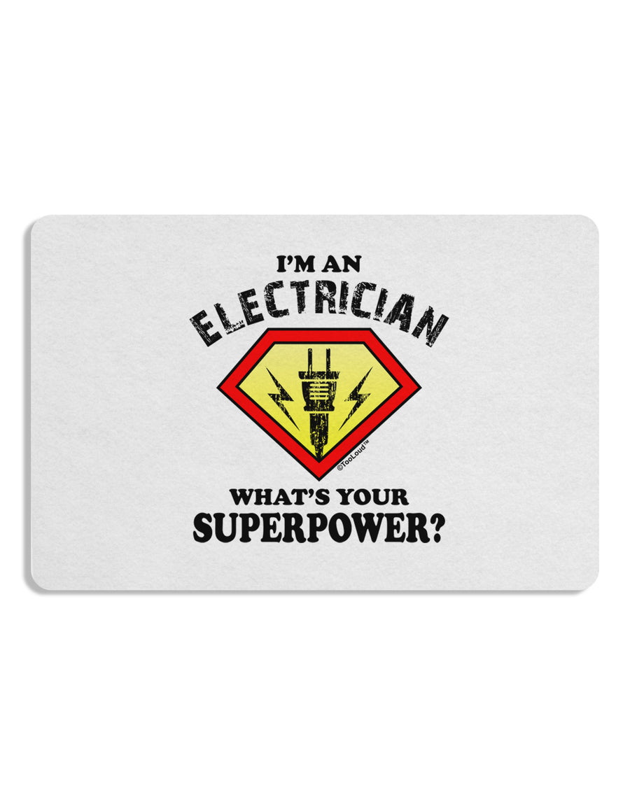 Electrician - Superpower Placemat Set of 4 Placemats-Placemat-TooLoud-White-Davson Sales