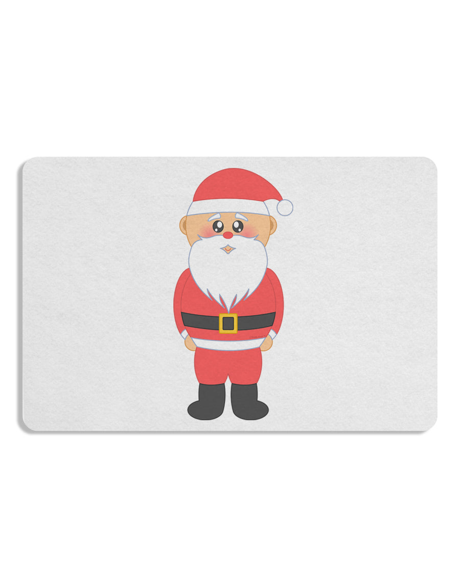 Cute Santa Claus Christmas 12 x 18 Placemat Set of 4 Placemats-Placemat-TooLoud-White-Davson Sales